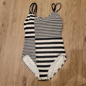 MICHAEL Michael Kors Strappy One Piece Swimsuit - Stripes